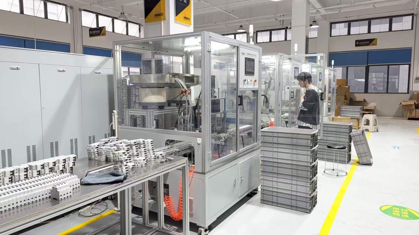 Automated riveting and pad printing production at Bowser Electric