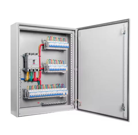 Syndar Power DB Box 3 Phase Distribution Board Lighting Control Panel Board SP2A-XL Model Indoor/Outdoor Industrial Use 8