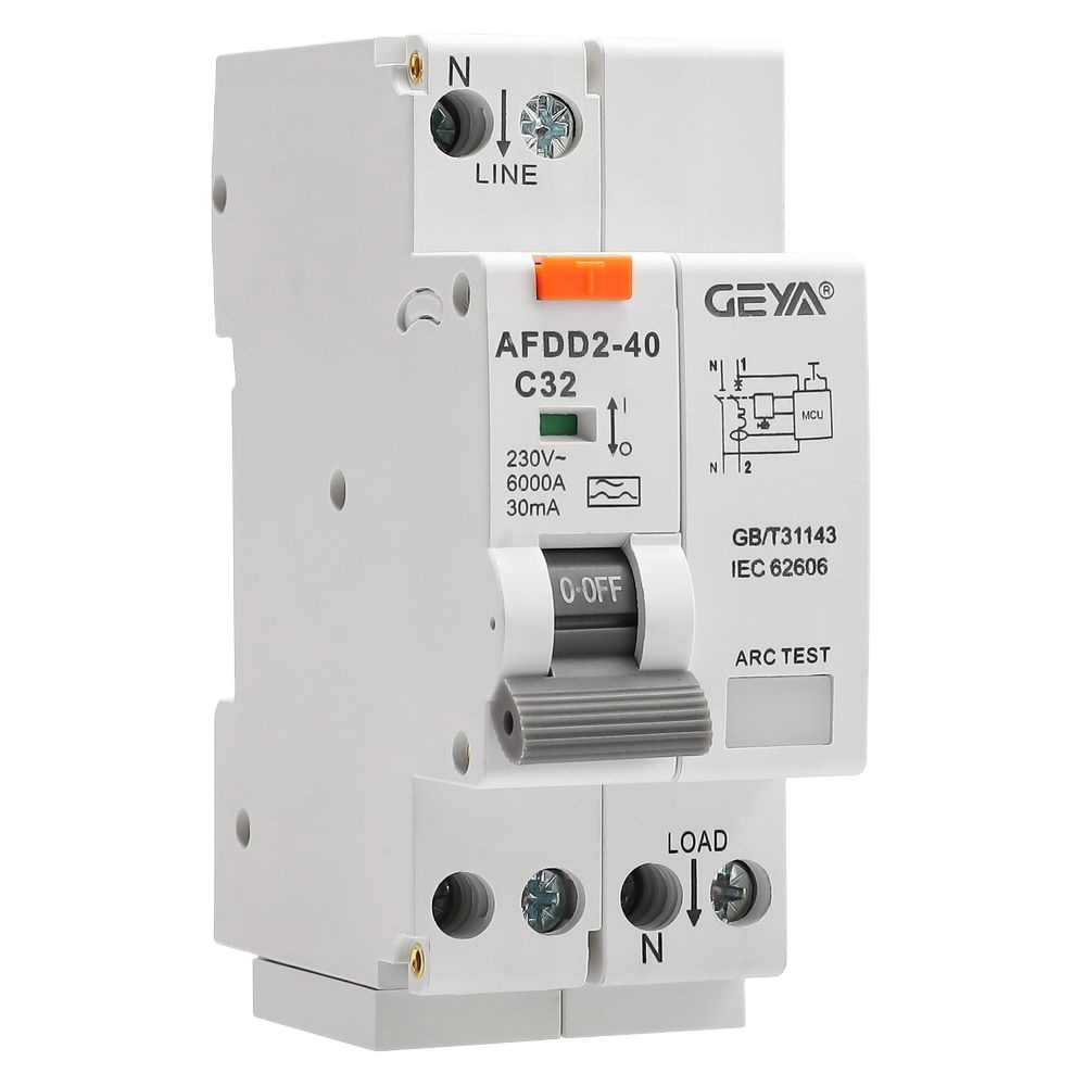 GEYA AFDD2-40 1P+N a Type Afdd 40a Productwith 230V Dc Mini Breaker Arc Fault Miniature Circuit Breakers Mini