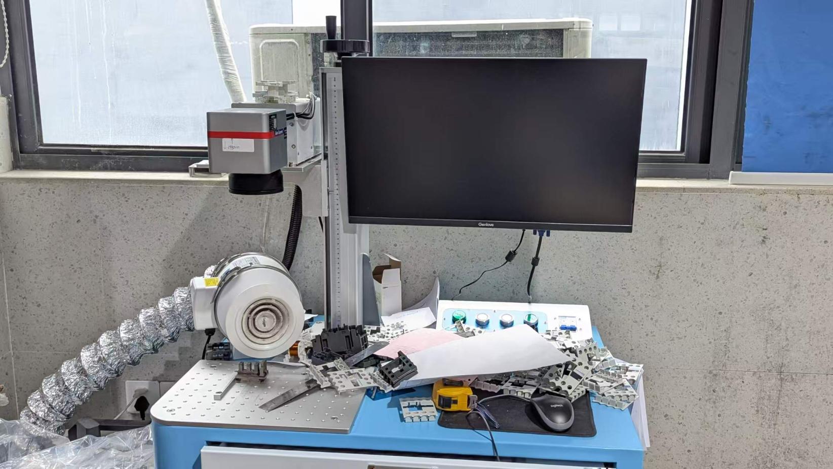 Laser marking process for product identification at Bowser Electric