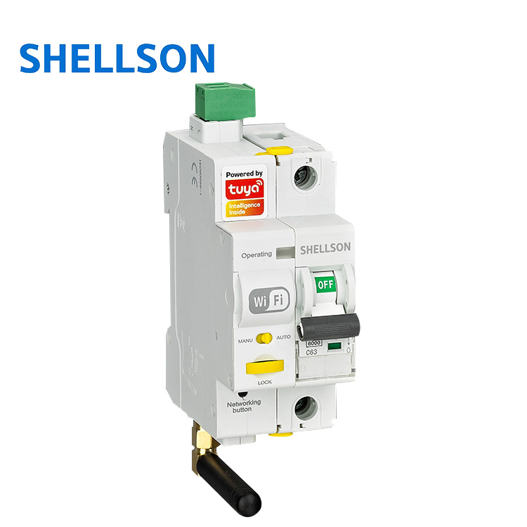 1P 2P 3P 4P 10A 16A 25A 32A 40A 50A 63A Wifi Control MCB Miniature Smart Circuit Breaker