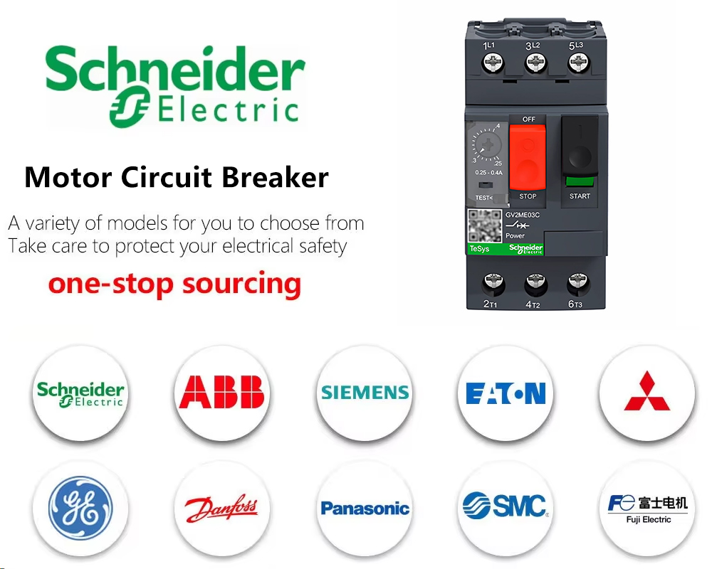 Schneider Motor Protection Circuit Breaker GV2ME01C-32C Motor Start Starter Three-Phase Motor Overload Short Circuit Protection