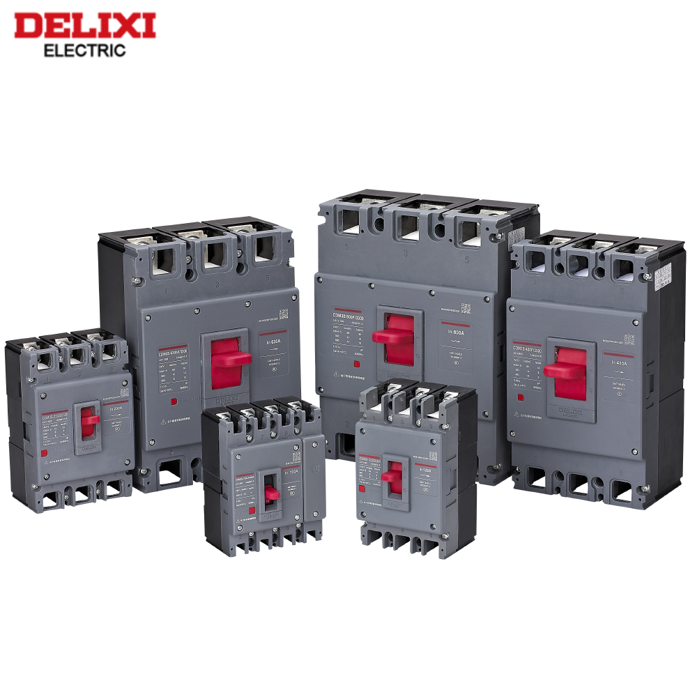 Delixi Cdm3s Moulded Circuit Breaker Electrical Equipment Smart AC Mccb 25kA 63a 125a 630a 1600a 2p 3p 4p For Harsh Environments