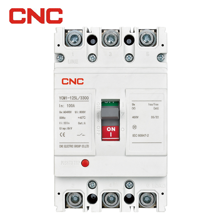 YCM1 Series Ac 63A 125A 250A 630A 1250A 1600A Molded Case Circuit Breaker 3P 4P MCCB