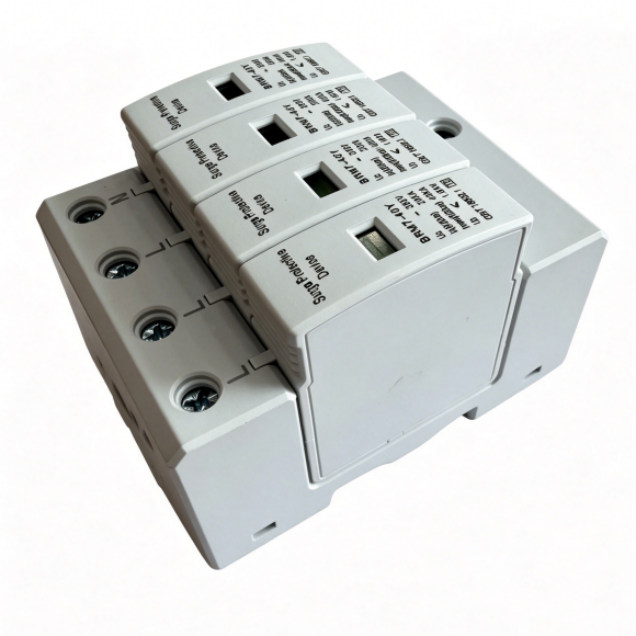 BRM7-40Y 4P Surge Protective Device, 40KA 385V AC SPD, T2 Class Lightning Arrester