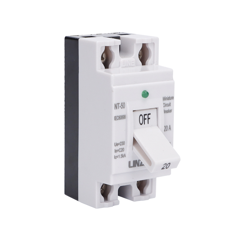 LINZIELE NT50B 20A MCB Miniature Circuit Breaker CE Certified 1.5KA Breaking Capacity For Home Distribution Box Factory Price