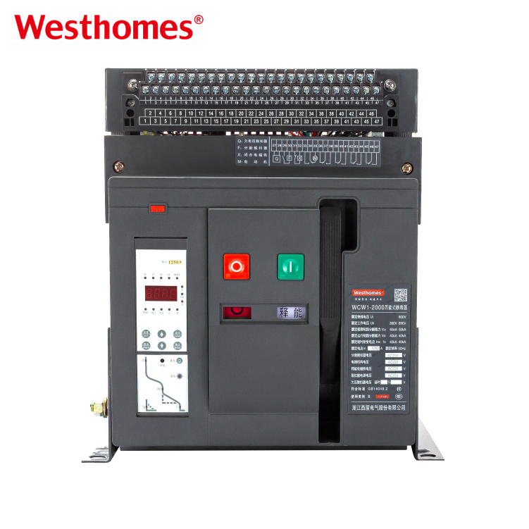 Westhomes WCW1-1600 4P Intelligent Universal Type ACB Air Circuit Breakers 400V/690V 1600A LSI Protection 85kA/70kA 50Hz