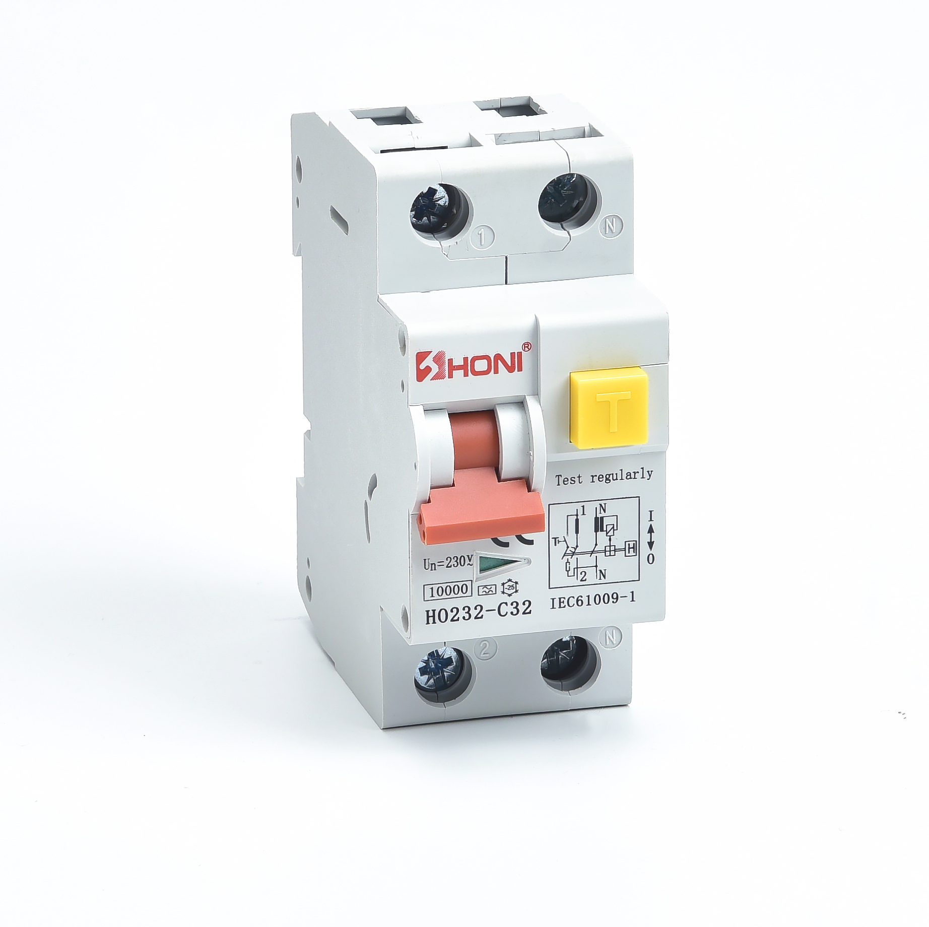 Type A Curve B Rcbo 16a 32A 10ka 10ma 2p 1p+N 32a 30ma Saa Electro-magnetic Circuit Breaker