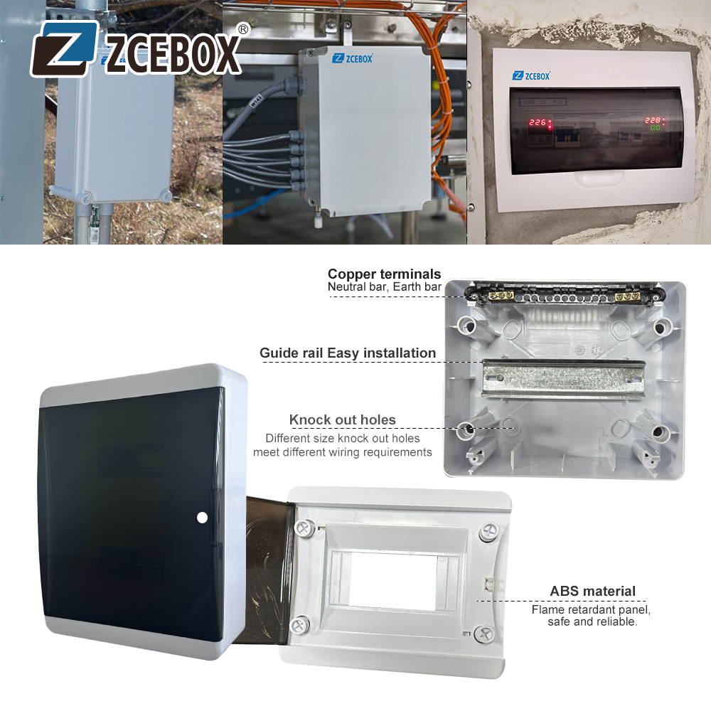 For Main Switch Electrical Industrial Power Distribution Box Db Box IP40 ABS/PC Material Flush/Surface Mounting