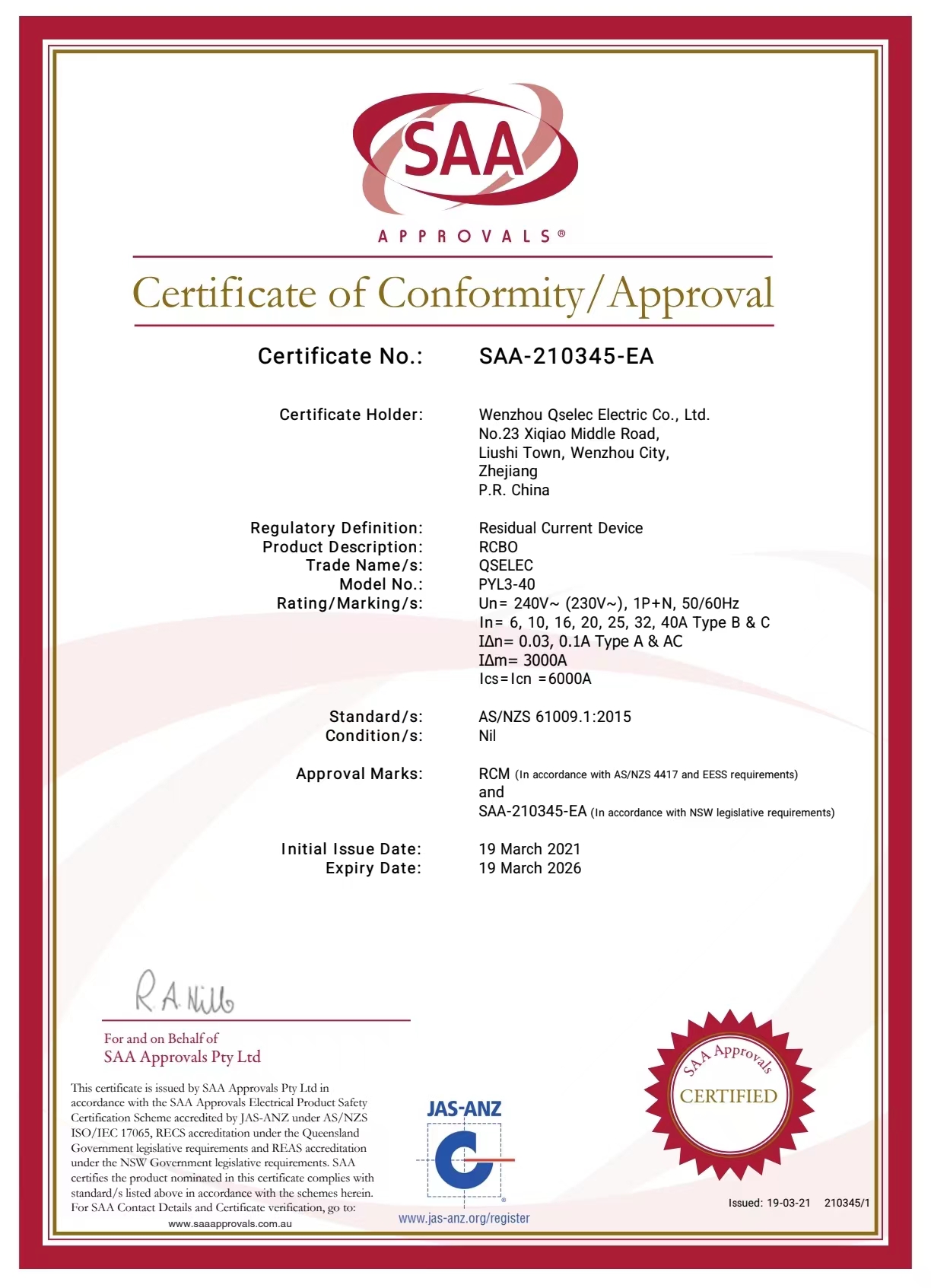 Certificate 5