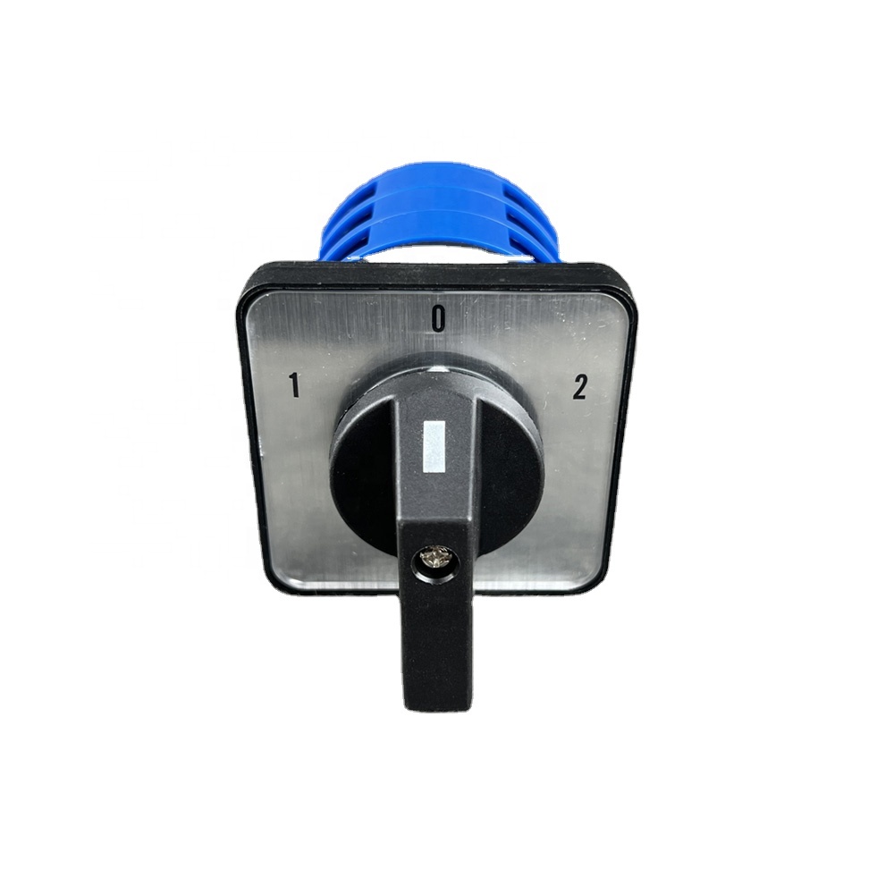 WNZJ W26 20A 3P Plastic Flush Mounting Blue And Black Manual Changeover Switch 230-440V