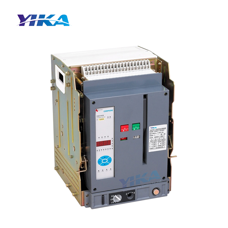 YIKA DW45 ACB 3P/4P Intelligent Universal 400V/690V 630A-6300A Fixed/Drawer Type Air Circuit Breaker 50KA-120KA Breaking