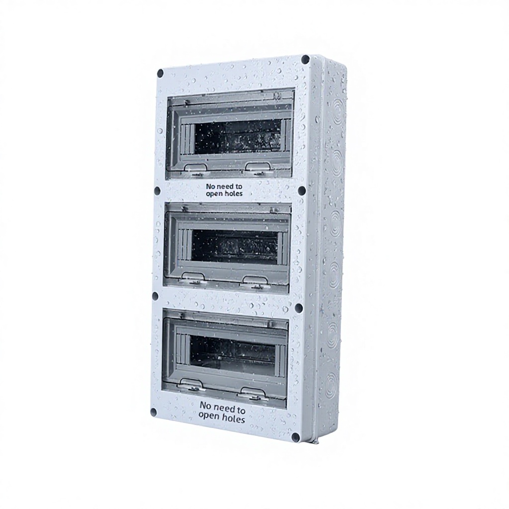 Cross-border Outdoor IP65 Waterproof Distribution Box 36 Loop HT Series Charging Pile Wiring 50A 99 Holes 2 Wenzhou Gray Meter