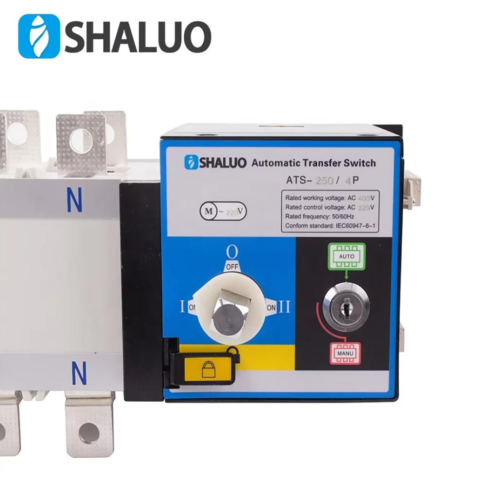 Generator Ats Power Switches Ats Control Module 100A 250A 300A 400A 220V Dual Power Automatic Transfer Switch for Generator