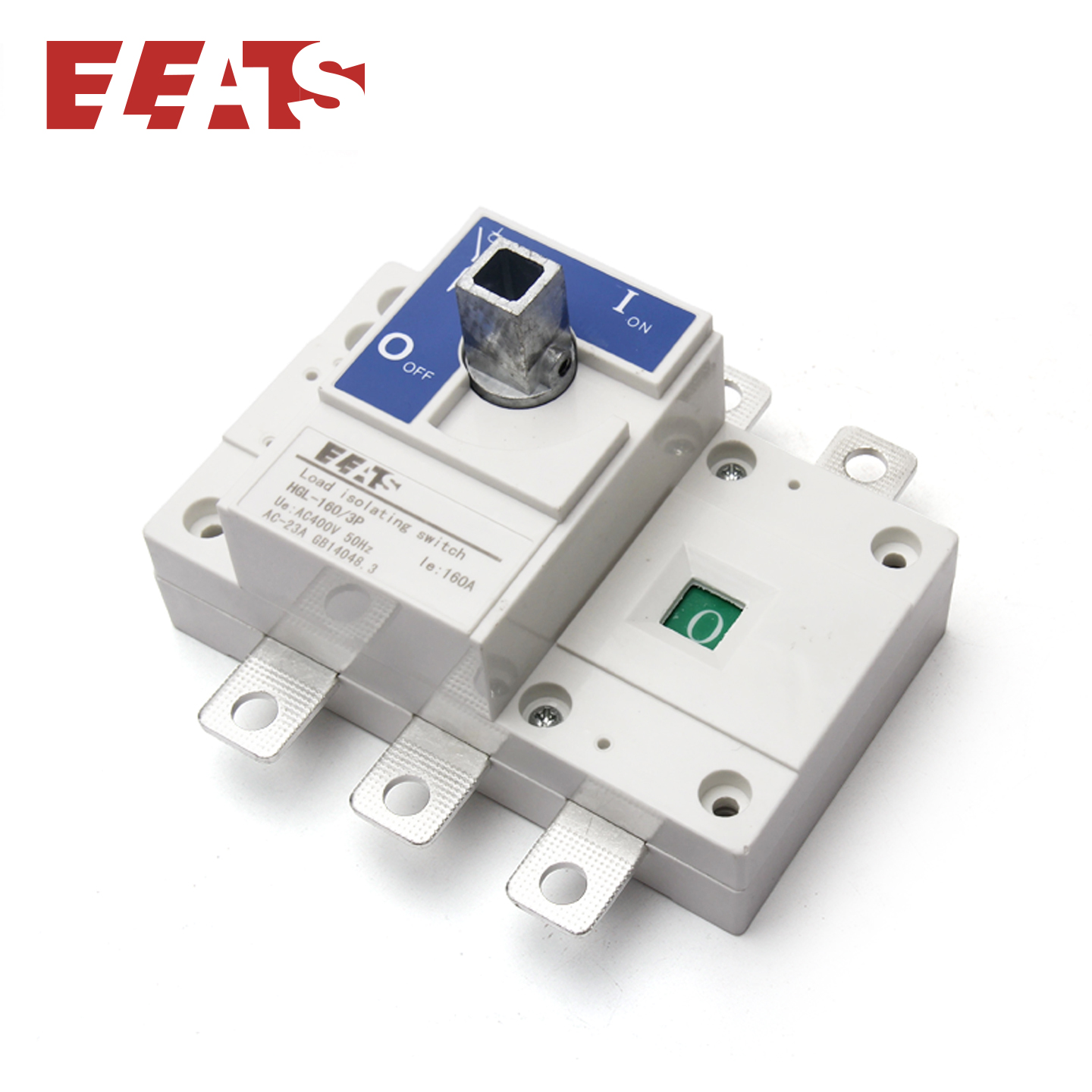 ELEATS HGL 400V 100A 160A Double-throw Isolating Switch 3P 4P 630A Dual Power Manual Transfer Switch Manual Changeover Switch