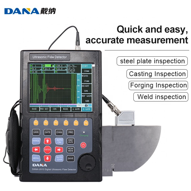 DANA U910 OEM NDT For Equipment Industrial Ultrasonic Portable Flaw Detector With 0~10000mm Testing Range 0.5~20MHz Frequency