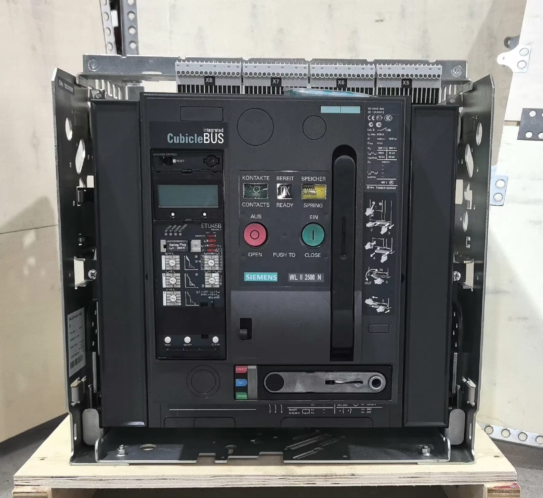 Siemens ACB Frame air Circuit Breaker 3WL Series Is Complete 3WL1240-4CB36-1AA4 4000Amp Breaker 3P/4P New Original Stock