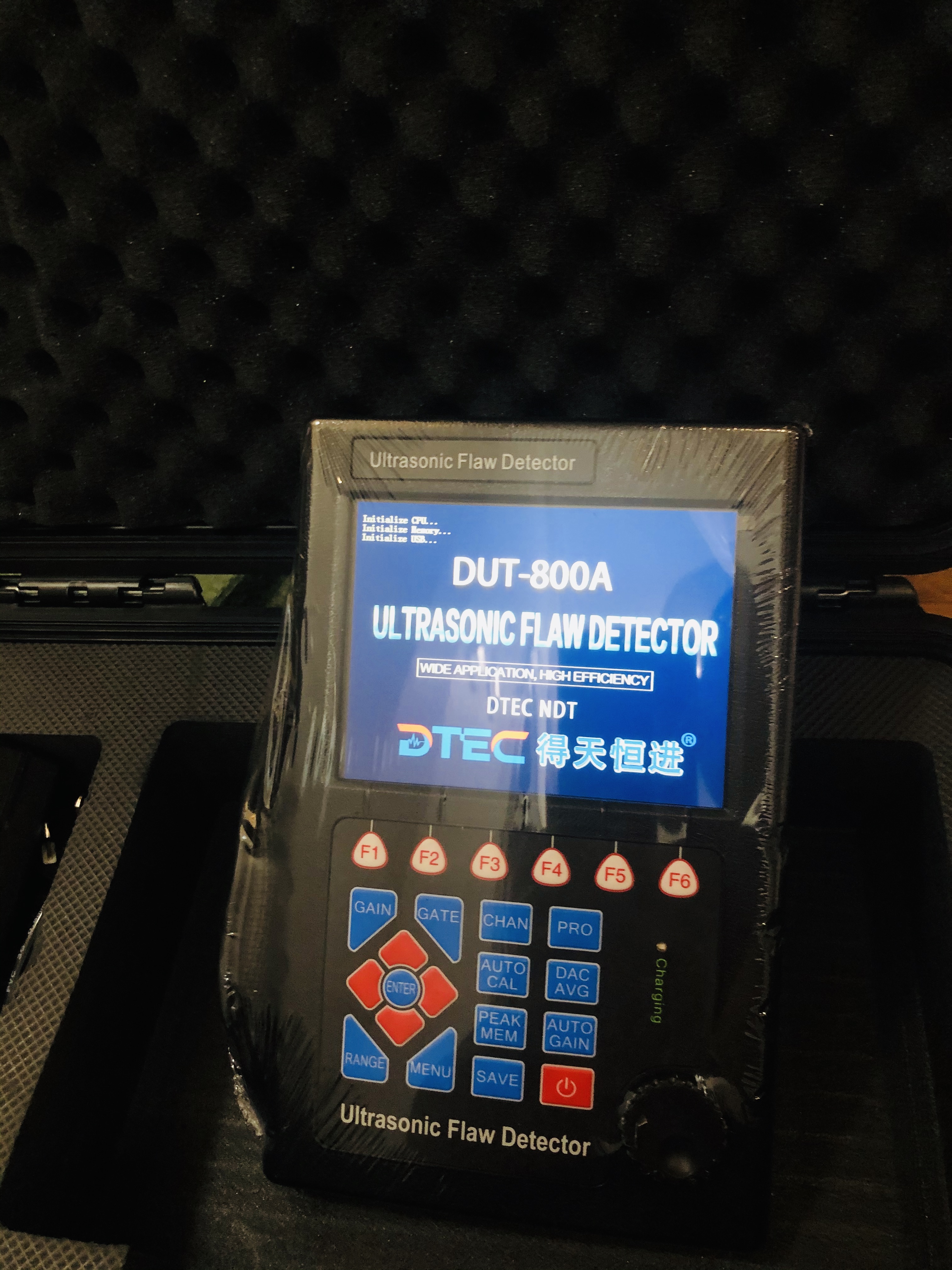 DTEC DUT800A Portable Digital Ultrasonic Flaw Detector Nondestructive Testing Equipment B Scan 500 Channels Video Recording