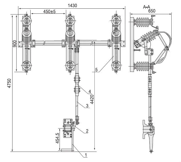 Outdoor Gang Disconnector/Isolator Switch