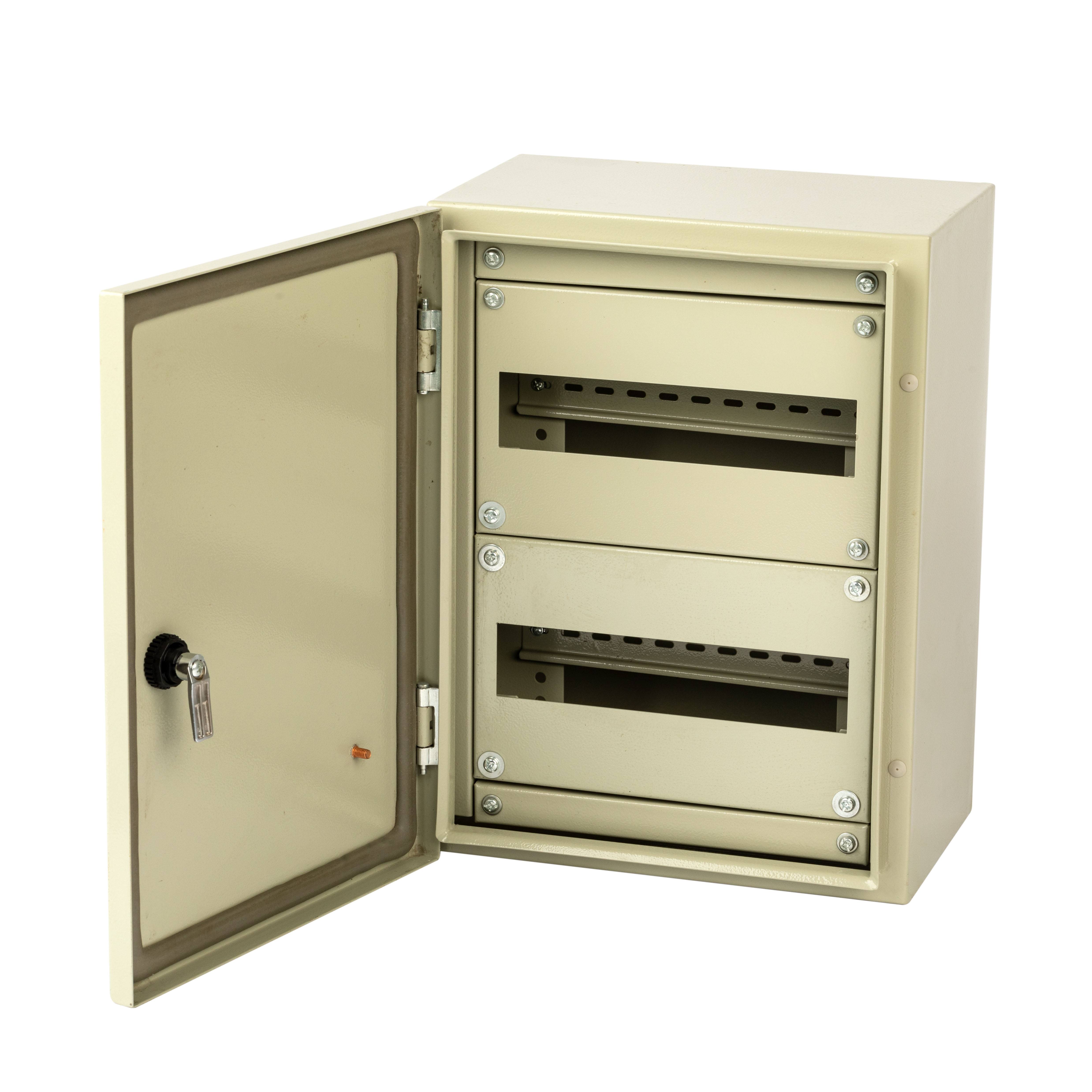 Outdoor Hanger Wall Flush Mount 9/12/18/36/45 Ways Metallic Distribution Box Control Cabinet With Lock 4 Modules Din Rail
