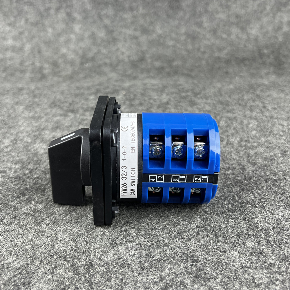 WNZJ W26 20A 3P Plastic Flush Mounting Blue And Black Manual Changeover Switch 230-440V