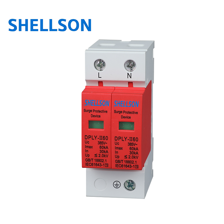 1000V 420V 385V Surge Protective Device 60KA Low Voltage Lightning Thunder Protection Surge Protector Device