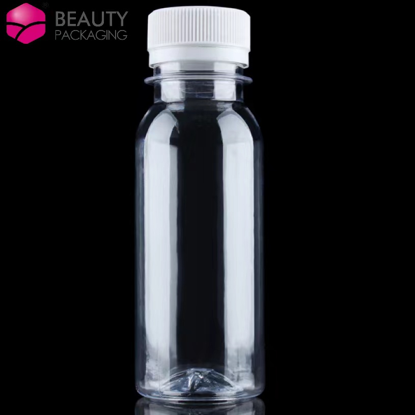 Empty PET Juice Food Grade Packaging 100ml 150m 200ml 250ml Anti-theft Screw Cover Bottle Beverage Bottle