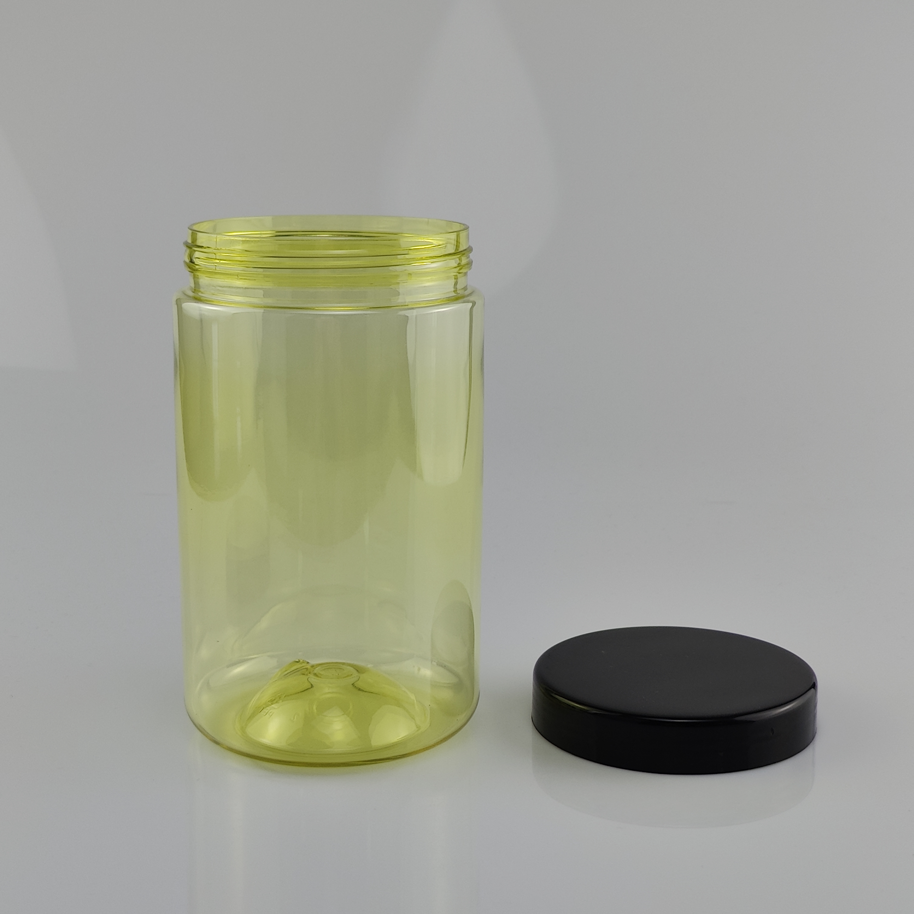 BPA Free Food Grade Eco-Friendly Clear Plastic Jar Empty Tablets Pills Packaging Container with Customized Capacity