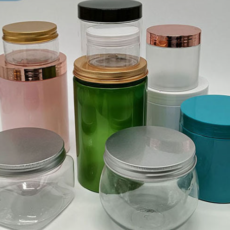 100ml 200ml 250ml 300ml 500ml 4oz 8oz Empty clear Body Butter Jars Plastic Jar Container for Cosmetic Packaging