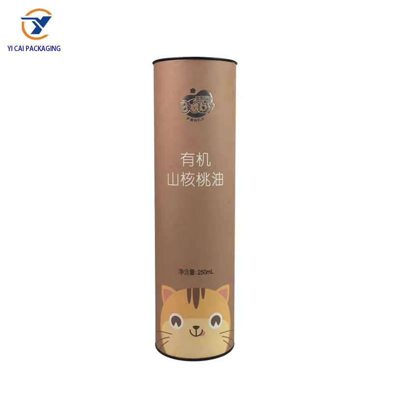 Environmental protection Iron Lid Paper Tube Red Wine Food Cup Clothes Packaging Tube Tea Food Packaging Tube Box