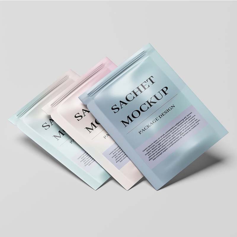 Customized 15ml Facial Mask Sachet Stand-Up Zipper Bag Aluminum Foil Cosmetic Packaging Small Pouch with Customized Design