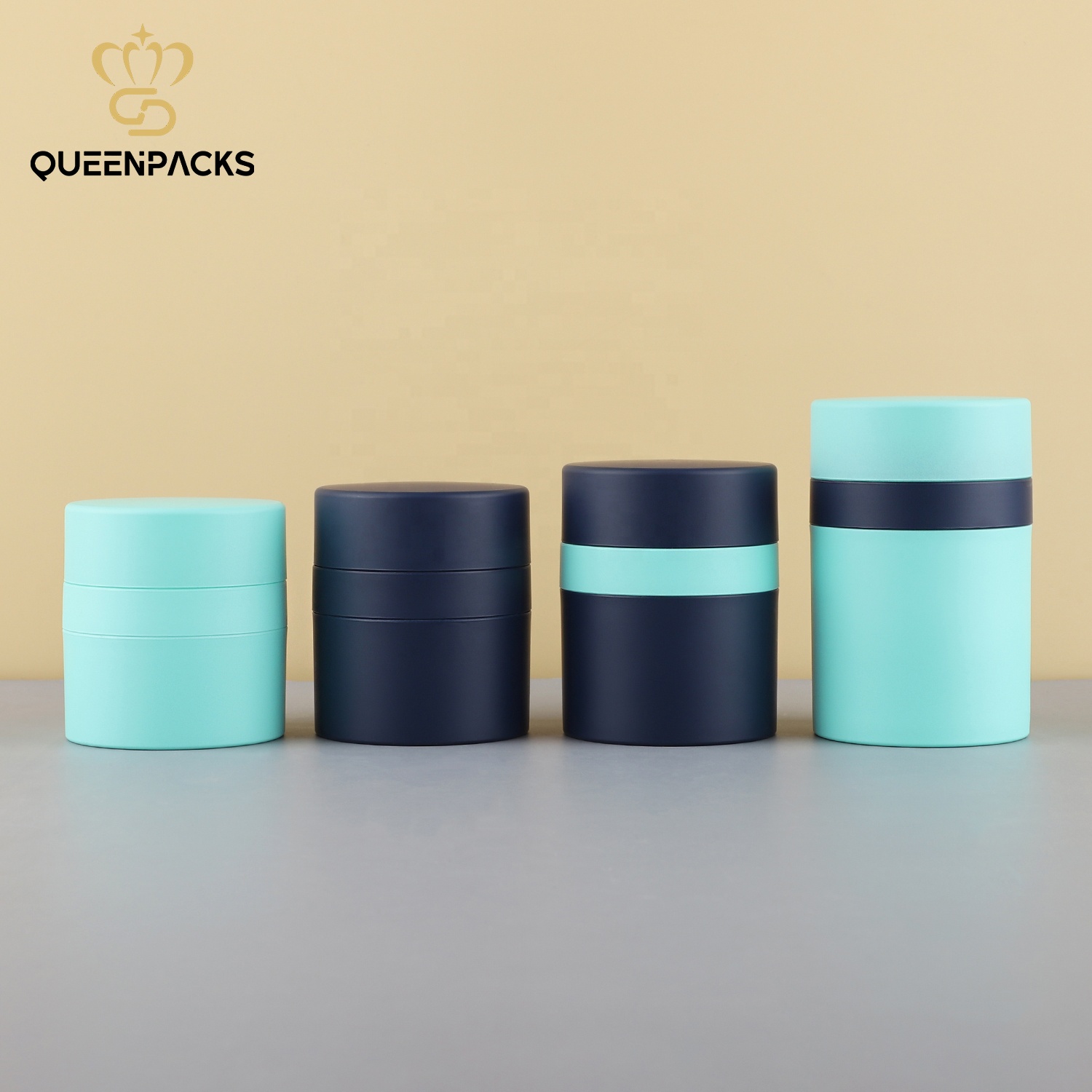 15g 30g 50g 100g Airless Cream Jars Plastic Frosted Eye Cream Bottle Cosmetic Packaging Container for Skincare Face Cream Lotion
