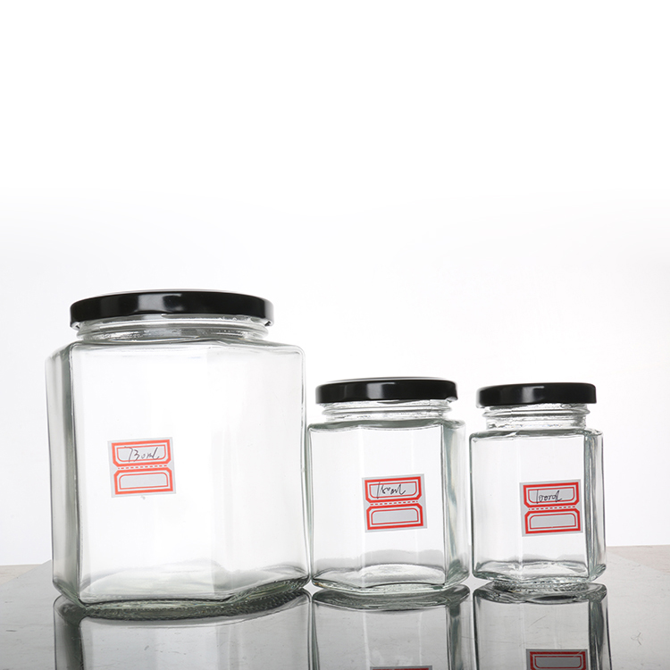 Wholesale Round Jam Jar Food Packaging Bottle with Lid sealed Glass Jar 500g1000g