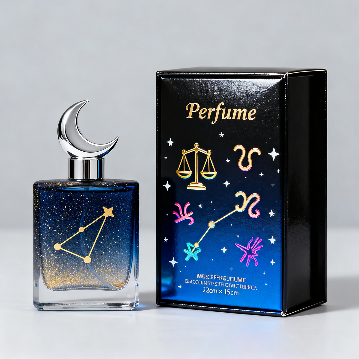 Custom Coated Paperboard Perfume Packaging Boxes with UV Matt Lamination Embossing &amp; Four-Color Printing for Gifting