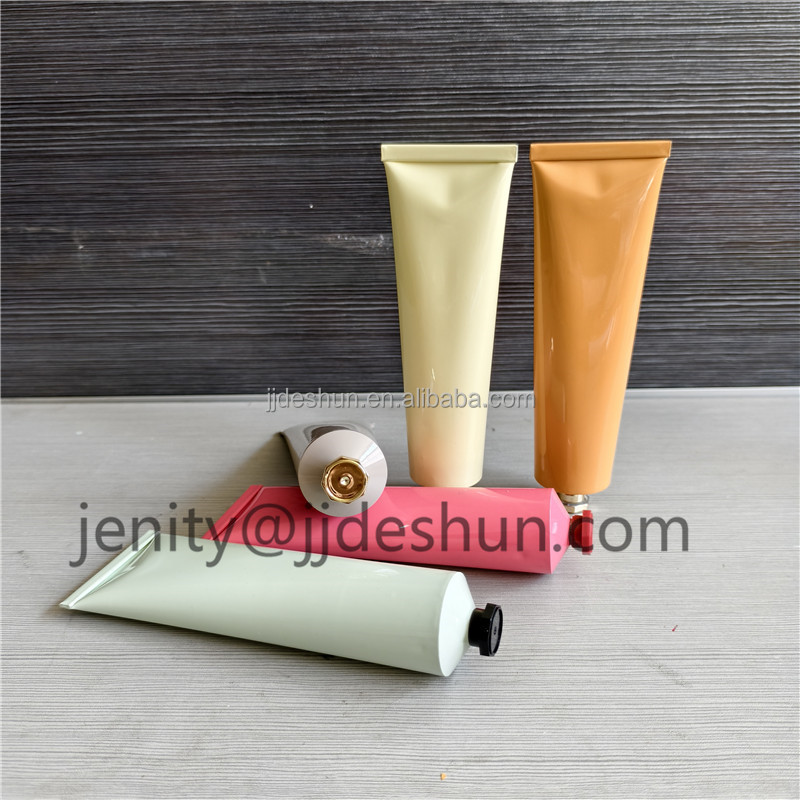 Pure 99.75% 100ml Aluminum Tubes with Silk Print Shoulder Recycled Screw Cap for Cosmetics for Lotions and Eye Creams