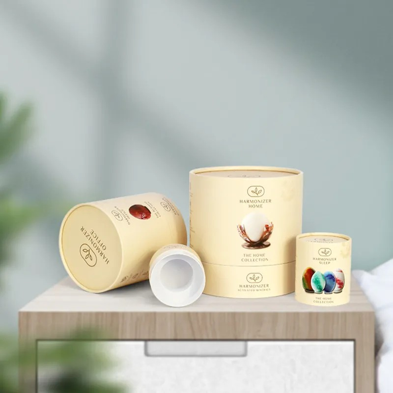 Sustainable Round Cardboard Container Custom Printed Paper Tube for Cosmetic Packaging OEM/ODM Service