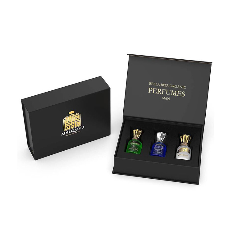 Custom Luxury Magnetic Cardboard Perfume Makeup Cosmetic Boxes-Premium Eco-Friendly Recycled Paper Packaging Embossing Sponge