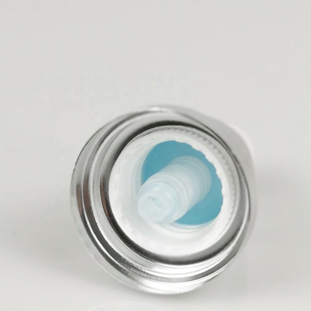 15ml 30ml 50ml High Quality Fast Delivery Aluminum Shiny Silver Coated Airless Pump Bottle for Skin Care Serum Lotion Custom