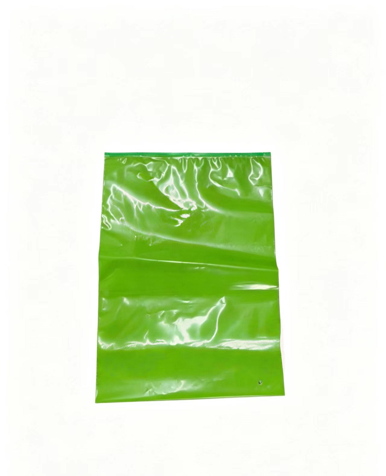 Wholesale Custom Logo Green PE Waterproof Ziplock Bag Vent Hole Eco-friendly Reclosable Plastic Self Seal Packaging Bag Jiangsu