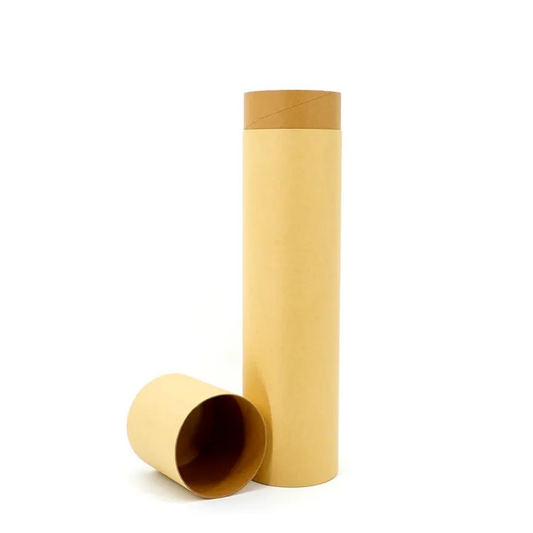 Wholesale Recyclable Cylinder Tube Box Packaging Paper Tube with UV Glossy and Vanishing Printing