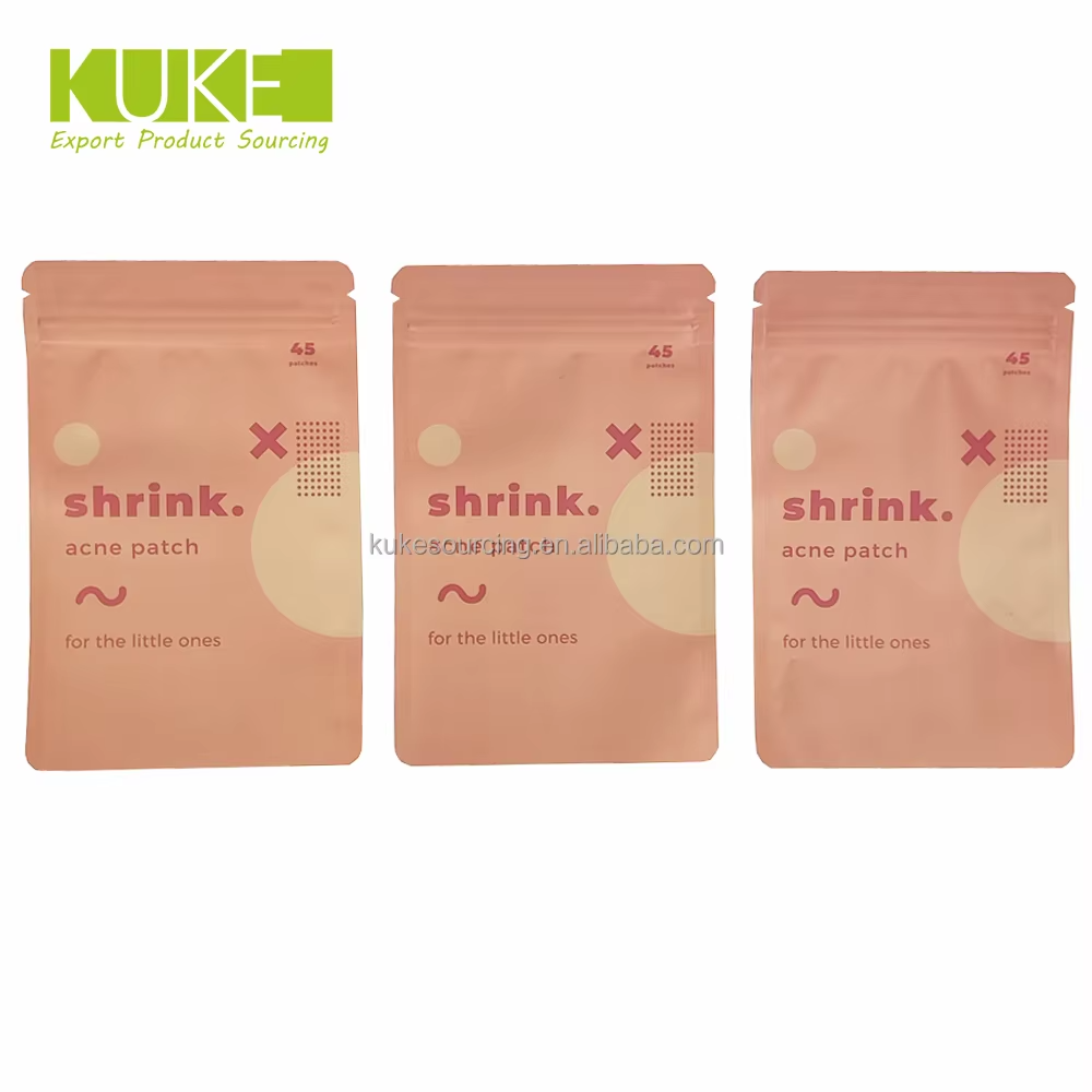 Customized Logo Zip Lock Skincare Cosmetic Cream Sample Sachet Packaging Aluminum Foil Three Side Seal Bag