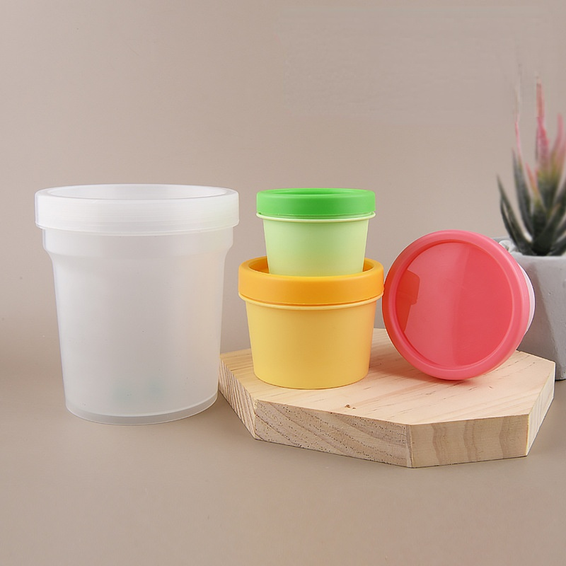 Recyclable 50g 100g 500g Large Volume Facial Cream Plastic PP Cream Container for Cosmetic Packaging