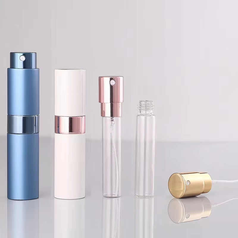 8ml 10ml Travel Mini Portable Size Empty Perfume Spray Bottle Aluminum Spray Refillable Perfume Atomizer Bottles