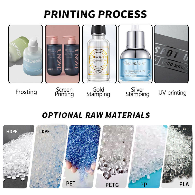 Portable Travel Size 70-130ml Thickness Clear Pet Plastic Cosmetic Toner Liquid Lotion Press Pump Bottle