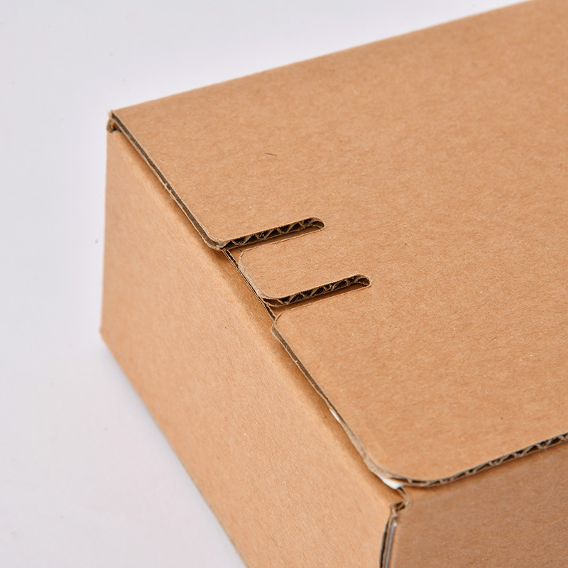 Custom Logo Recycled Corrugated Packing Shipping Boxes Eco-Friendly Kraft Paper Mailer Box with Easy Tear Strip