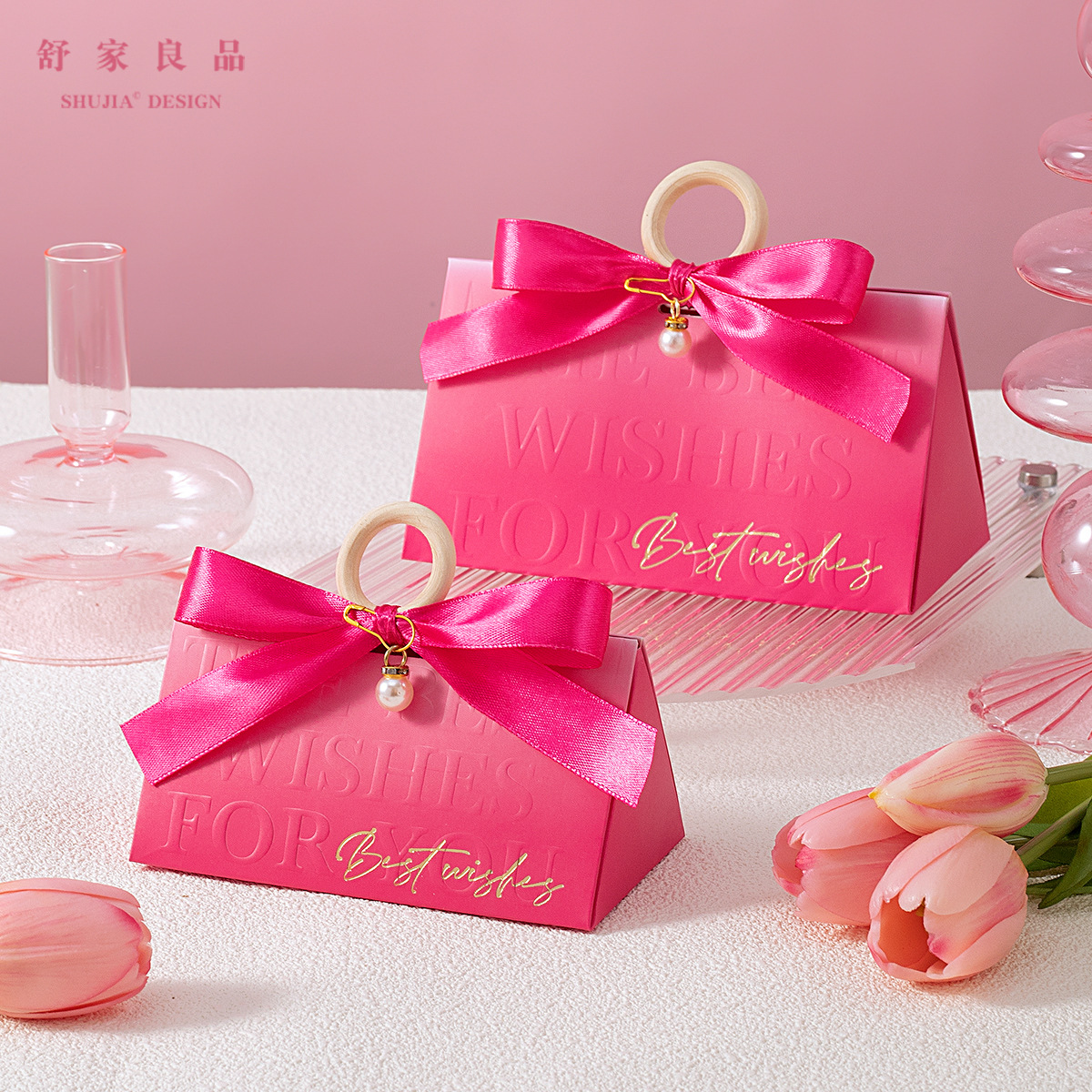 Wholesale Price Gift Box Wedding Favors Paperboard Candy Boxes with Custom Print Logo Self Erecting Recyclable