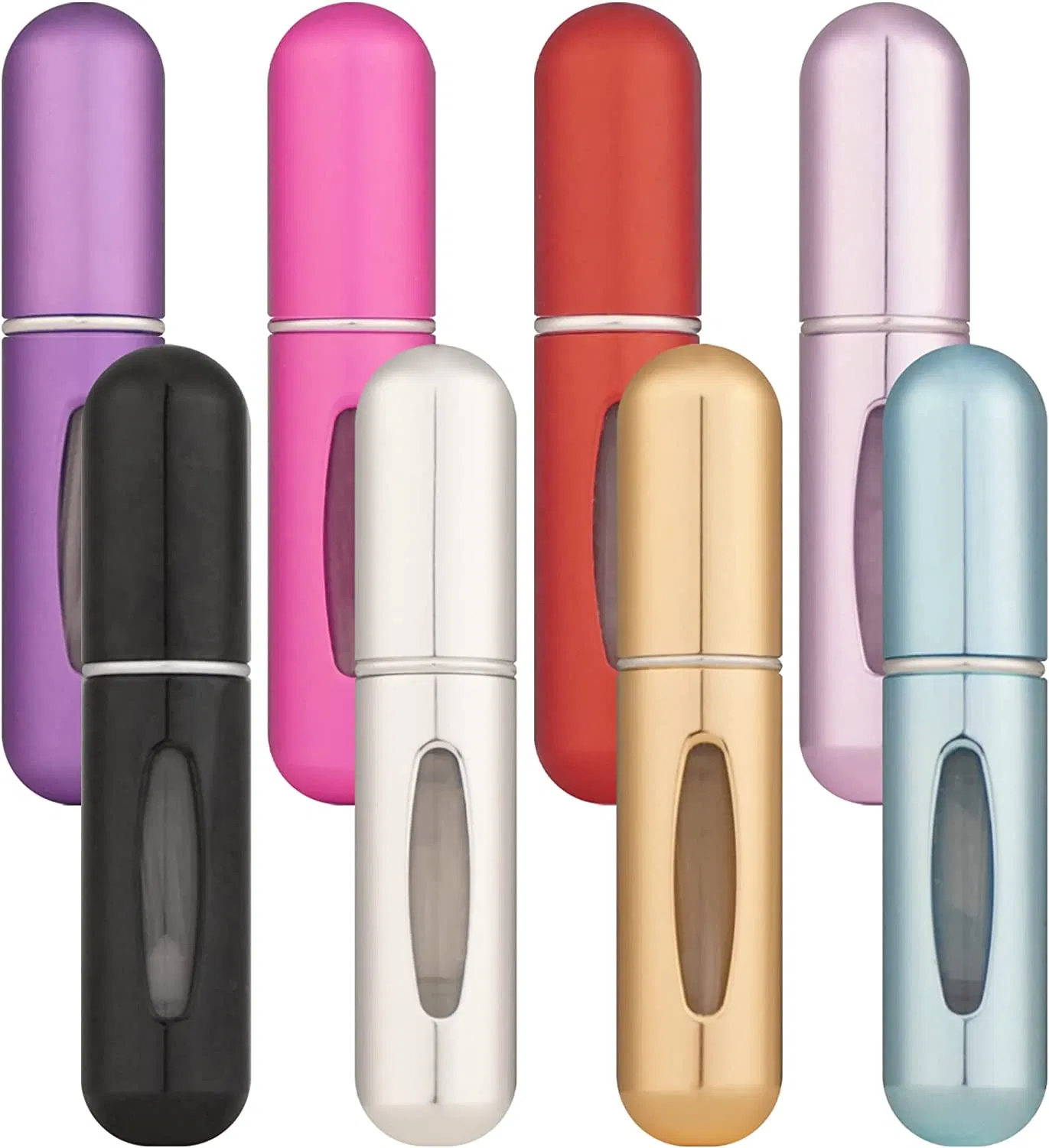 Portable Perfume Spray Bottle Atomizer Perfume Bottles 5ml Travel Size Refill Pump Case