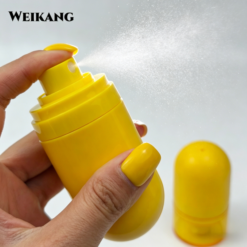 Macaron-Colored ABS Vacuum Cream Jars Instagrammable Packaging 15ml 30ml 50ml Airless Cosmetic Bottles Skin Care Serum 100pcs