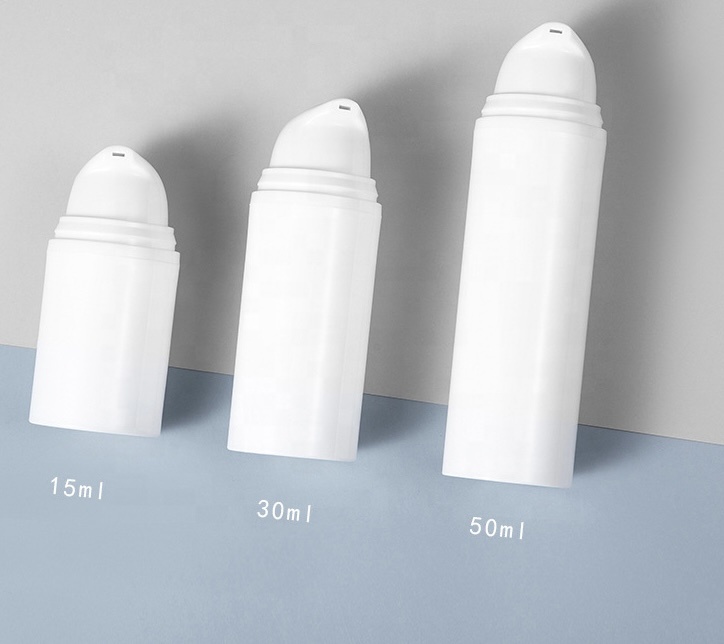 2026 Empty 5ml 10ml 15ml 30ml 50ml 100ml 150ml PP Airless Pump Bottles for Lotion Cosmetics SCREEN PRINTED OEM/ODM