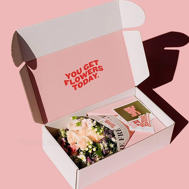 Free Design High Quality Pink Custom Logo Eco Friendly Package Food Packaging,Food Delivery Boxes